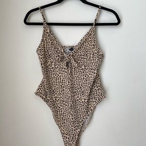 H&M leopard print bodysuit